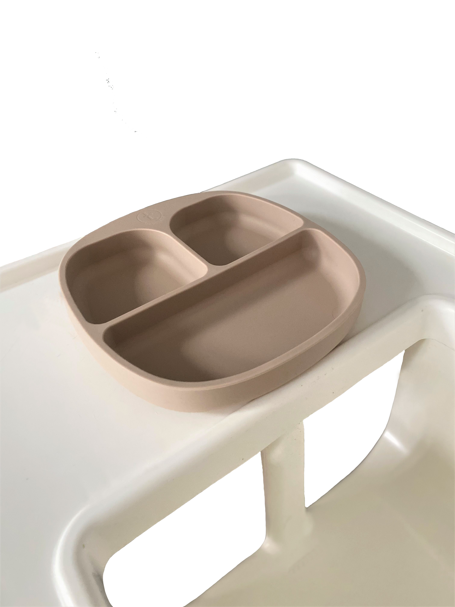 Square Weaning Plate on High Chair