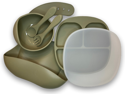 Silicone, Suction Weaning Set - Sage