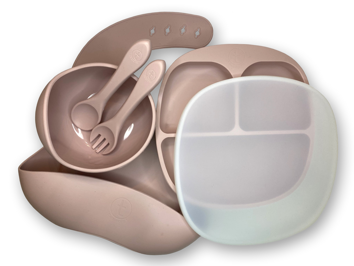 Silicone, Suction Weaning Set - Rose